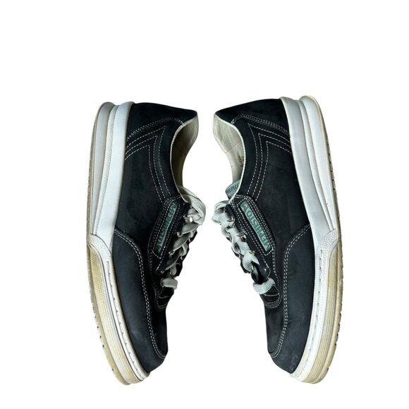 Memphisto Women's Sneaker Black Leather Suede Feel Size 7.5 Walking Shoe - Picture 5 of 16